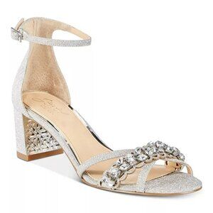 Jewel Badgley Mischka Women's Giona Block Heel Evening Sandals